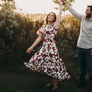 Honey Punch wrap dress